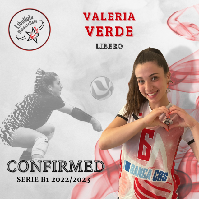 B1 TARGATA 22/23: Valeria Verde confermata